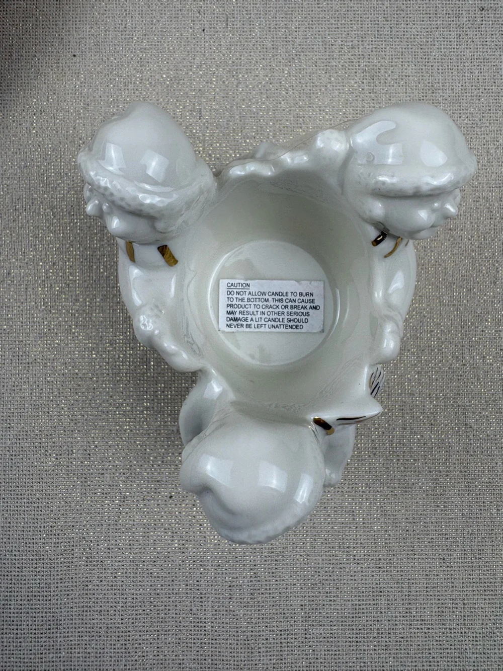 Vintage Mikasa Holiday Elegance Christmas Tea Light Candle Holder-Fine Porcelain